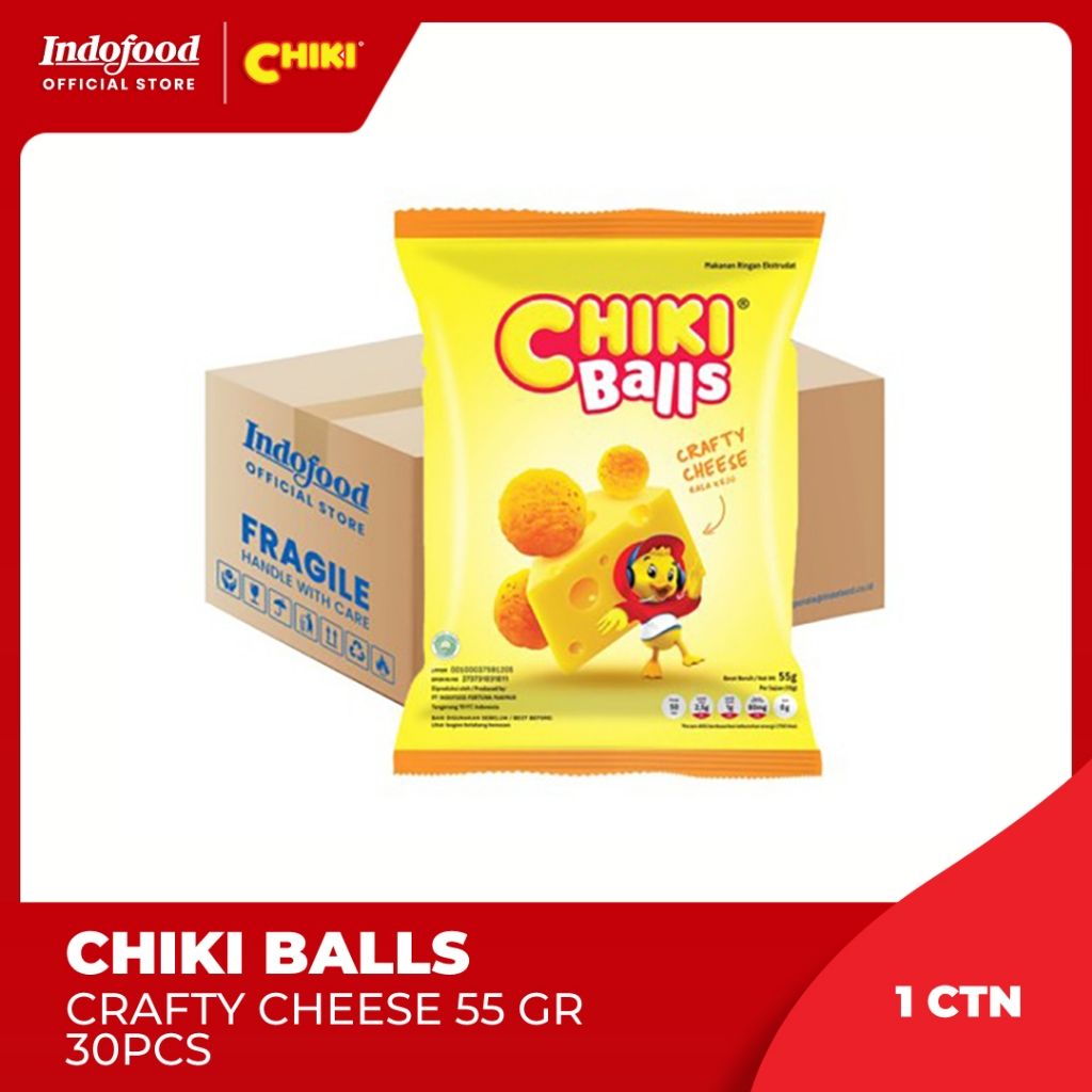 

1 ctn - Chiki Balls Crafty Cheese 55 Gr
