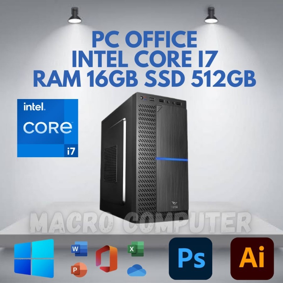 PC RAKITAN i7 GEN 3 | SSD 512GB | RAM 16GB | PC I7 | KOMPUTER I7