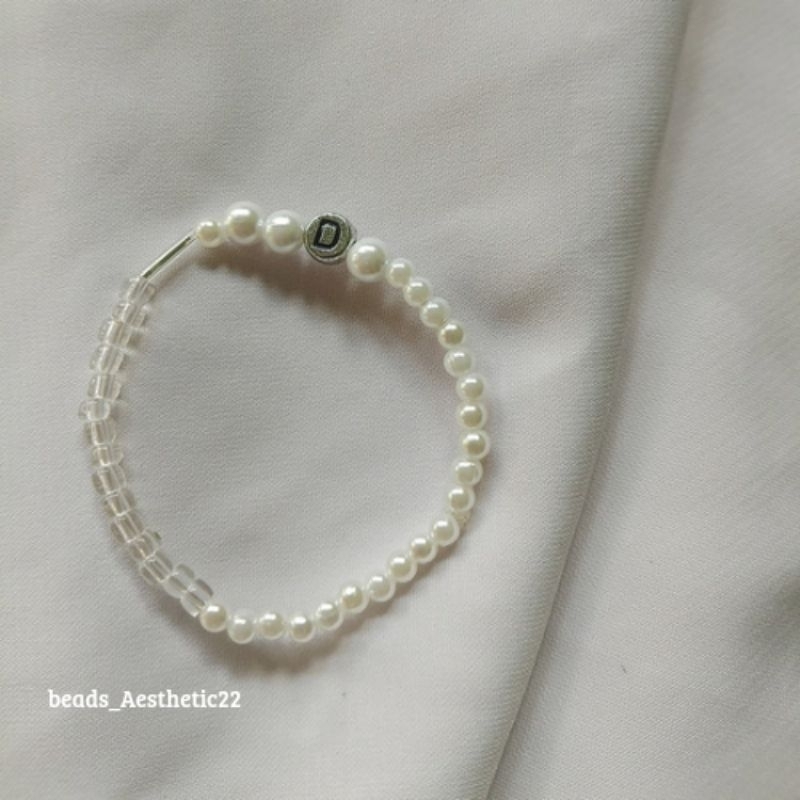 Gelang Manik Inisial | Beads Bracelet Inisial