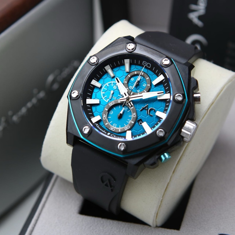 jam tangan pria alexandre christie type 9601 ac9601
