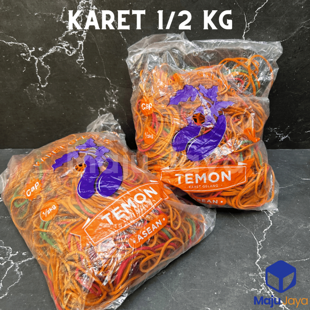Maju Jaya - KARET GELANG 1/2 KG / KARET TEMON / KARET GELANG KILOAN / KARET GELANG KUAT