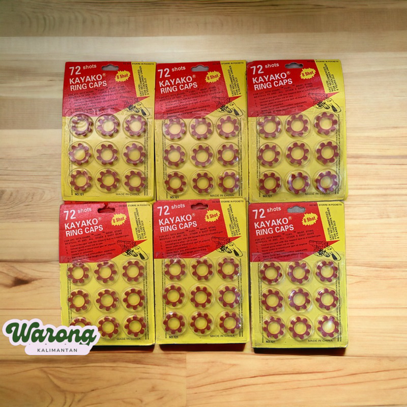 Kayako ring caps asli / peluru dompis harga 1 lembar