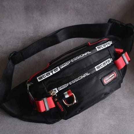 WAJIB PUNYA Tas Pinggang Polo Bahan Parasut Tas Selempang Pria Waistbag Polo Bahan Parasut