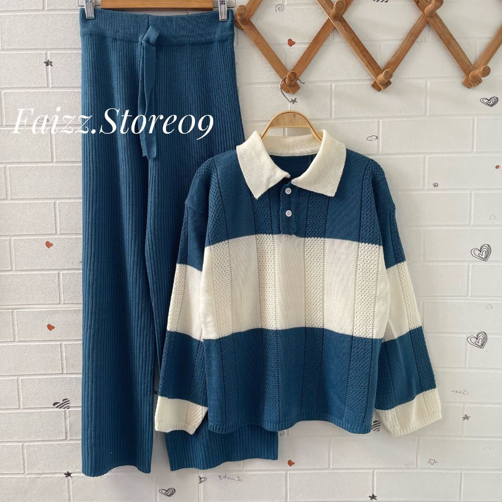 Bju 1 Setel Cewek Stelan Baju Cel Set Baju Celana One Set Wanits Kekinian Cwek Ootd Satu Stel Termur