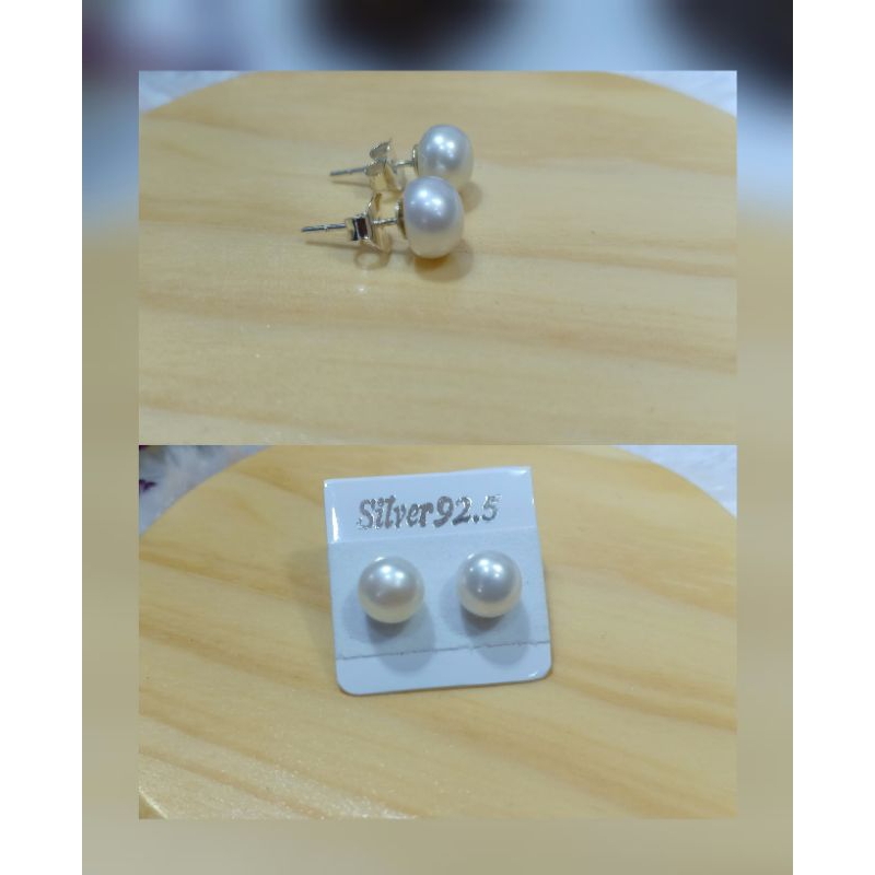 giwang mutiara ring perak silver 92.5