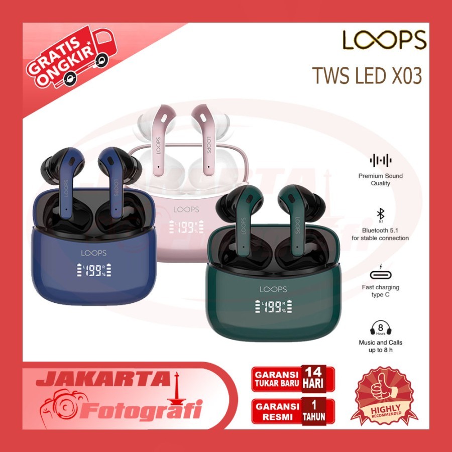Loops LOP True Wireless TWS LED X03
