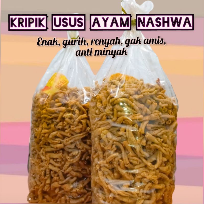 

Kripik Usus Ayam NASHWA 2 Kg FREE PACKING KARDUS dan BUBBLE WRAP