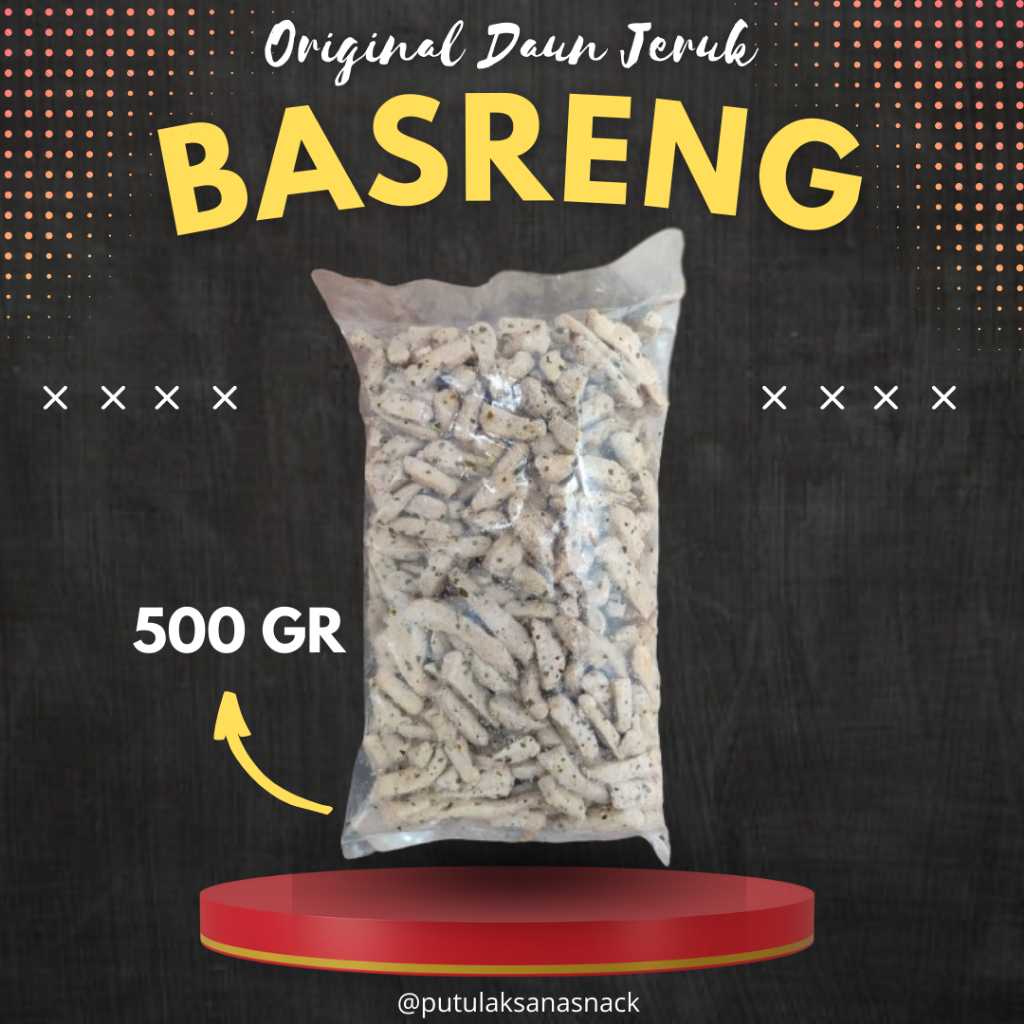 

Basreng Original Daun Jeruk 500 GR Baso Goreng Stik
