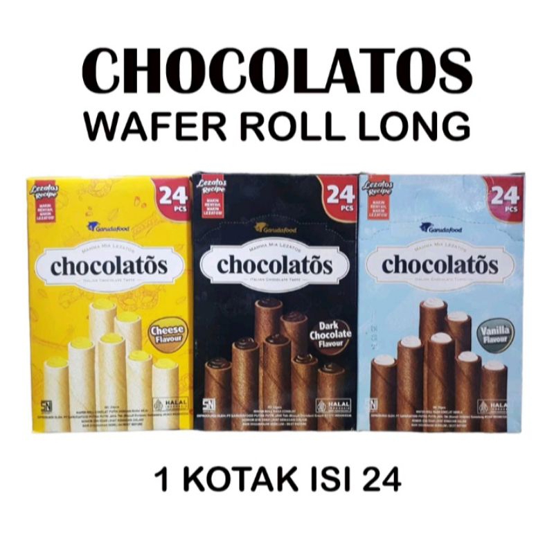 Chocolatos wafer roll long box