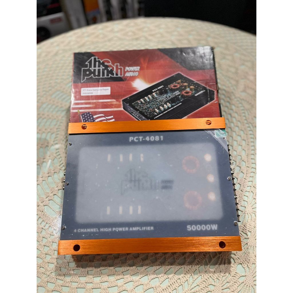 POWER AMPLIFIER MOBIL 4 CHANNEL TIPE PCT 4081 MEREK THE PUNCH