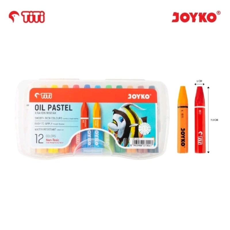 

Crayon Joyko/ Oil Pastel Joyko 12 Warna