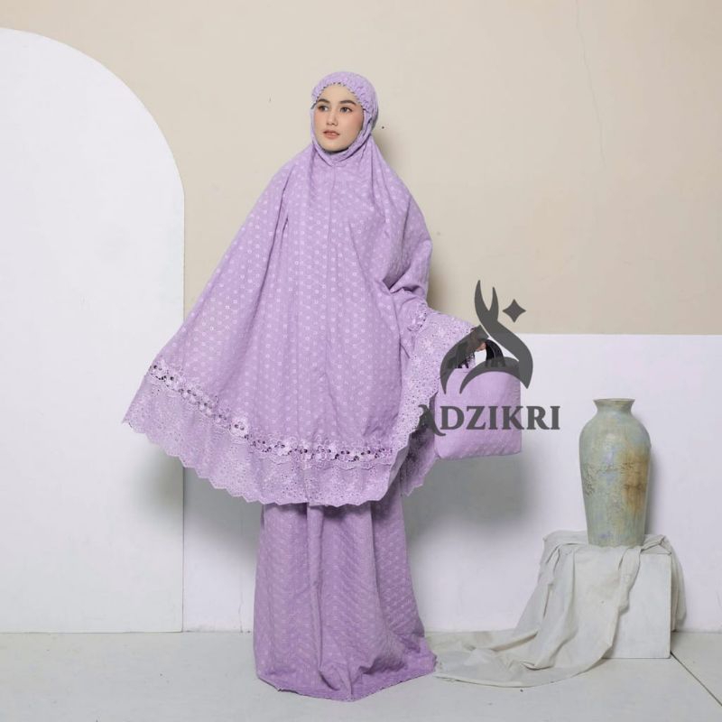 (MZ_Shop) Mukena Dewasa Katun Rubiah Premium Jumbo
