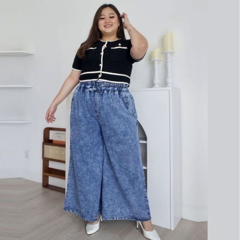 bigsis celana kulot jeans super jumbo original 100kg
