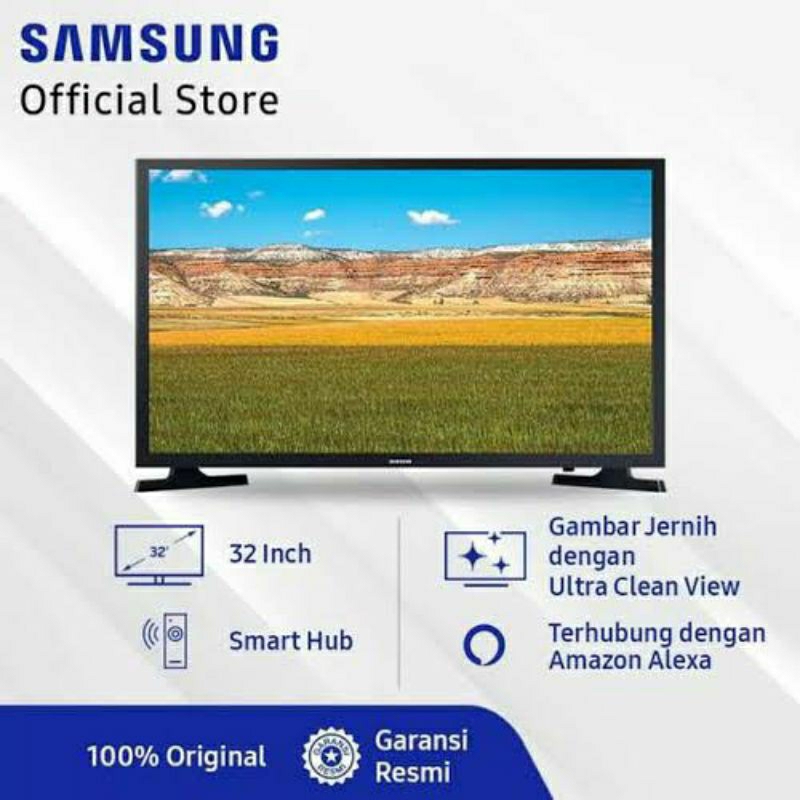 Samsung Smart TV Led T4500 HD 32 inch inci bekas second layar mati tetapi suara ada
