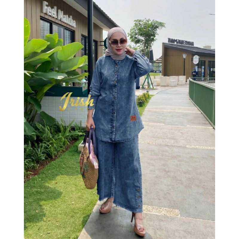 Set Jeans Kulot Lady Set