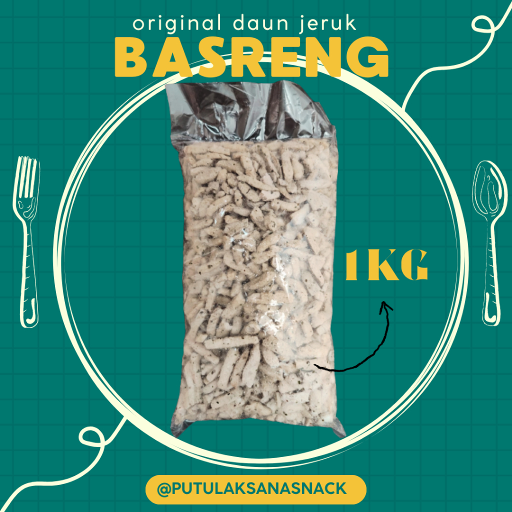 

Basreng Original Daun Jeruk 1kg Baso Goreng Stik