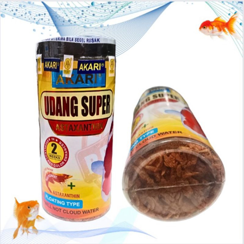 Makanan Ikan Arwana Louhan AKARI AA Udang Super 40gr