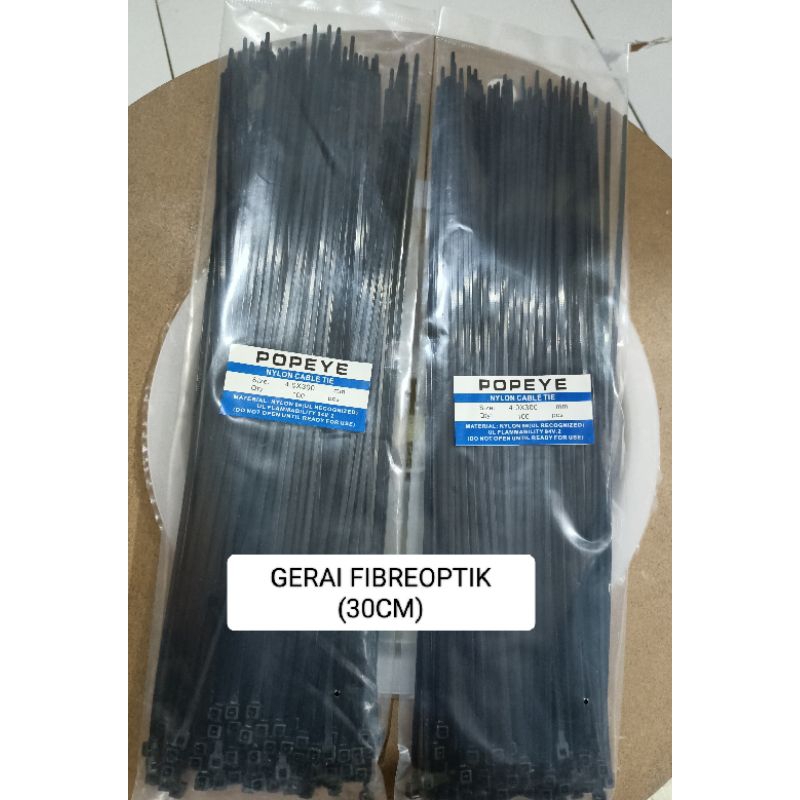 

Kabel Ties ukuran 30cm 1pack isi 100pcs(GFO)