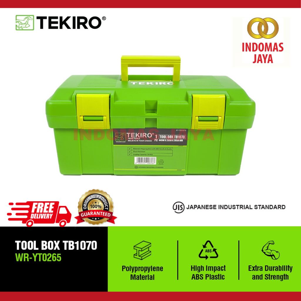 TEKIRO TOOL BOX PLASTIK TB 902 (0210) /TOOL PLASTIK / TOOLS - ALAT PERKAKAS TEKIRO Tool Box Plastik 
