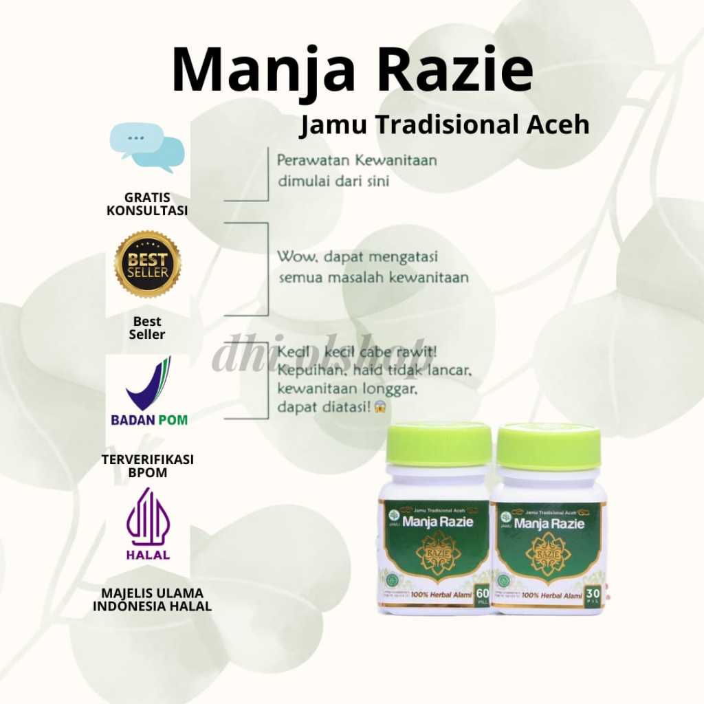 Manja Razie Manjakani Razie Aceh Original Isi 20butir+bonus10butir EXP 2025