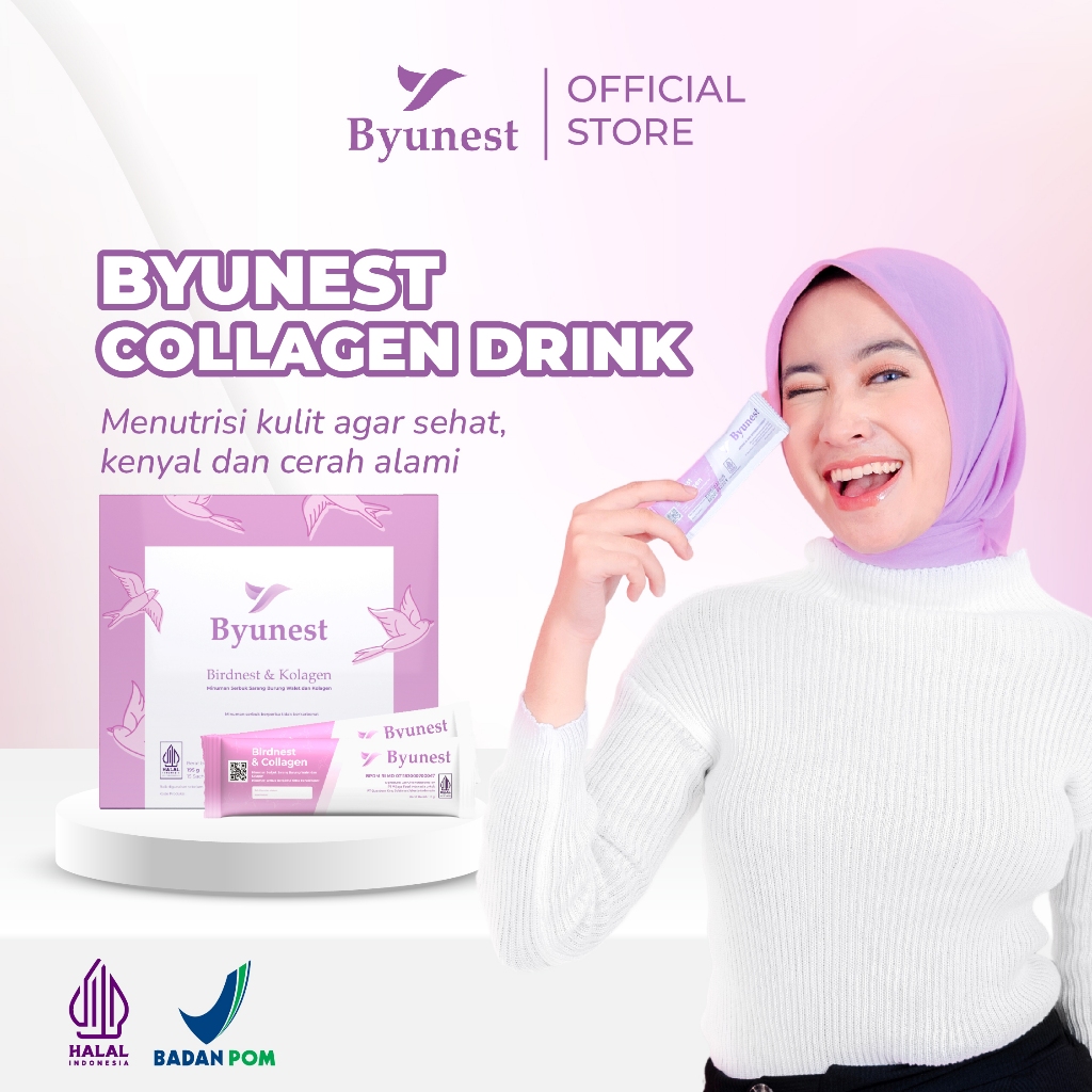 Byunest Collagen Drink - Paket 1 Box Mencerahkan Kulit By Larissa Chou