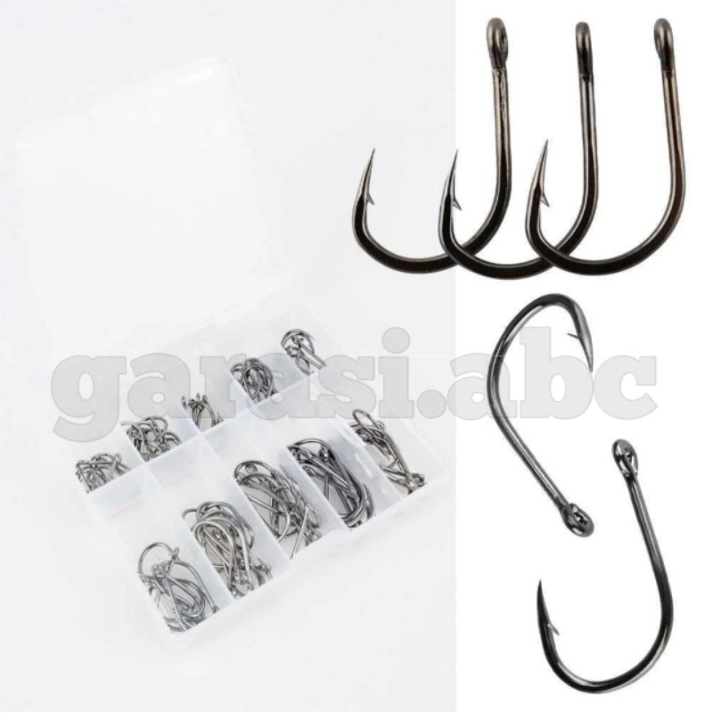 Kail Pancing Set No 3-12 Hook Kait Cantolan Umpan Lure Cacing Jangkrik Kodok Kerang Mancing Soft Bai