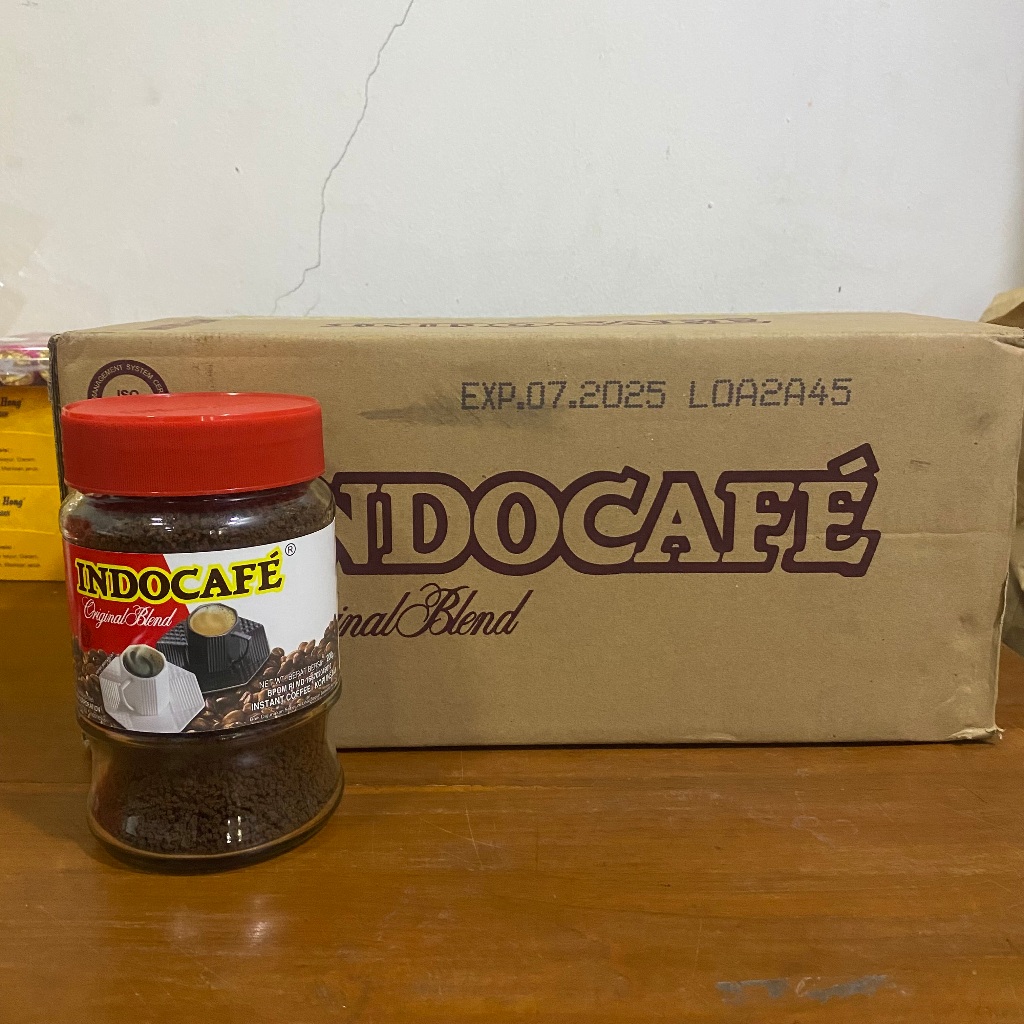 

Indocafe Original Blend 200 Gram x 12 Jars Kartonan