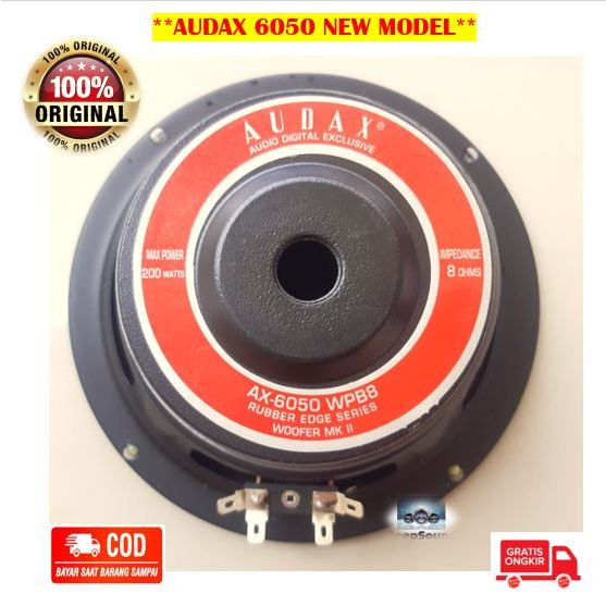 AUDAX Speaker 6 Inch 200 Watt AX-6050 Woofer ORIGINAL