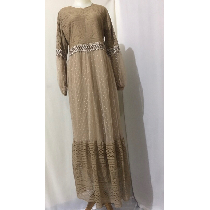 gamis brukat busui