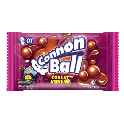 

CANNON BALL COKLAT KUNYAH COKELAT // 1 PCS kotaksurat093