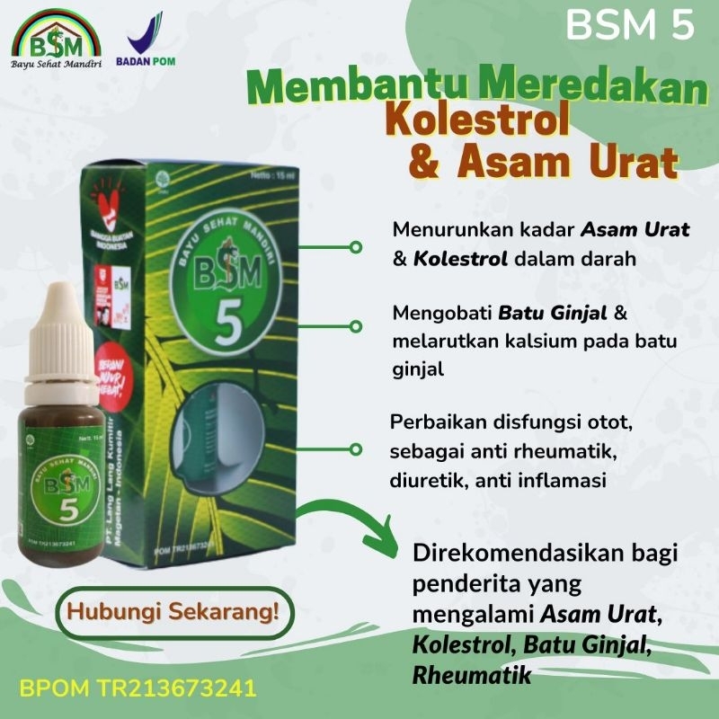 BSM5 BSM 5 Bayu Diningrat kolesterol asam urat