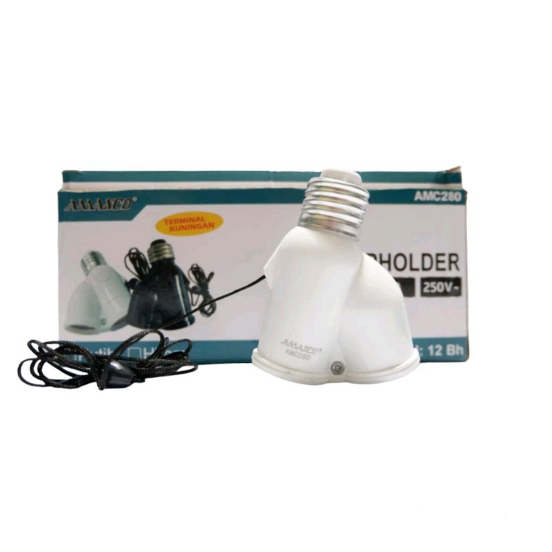 Fitting Tarik/ Fitting Gantung Tarik 2 Lampu E27