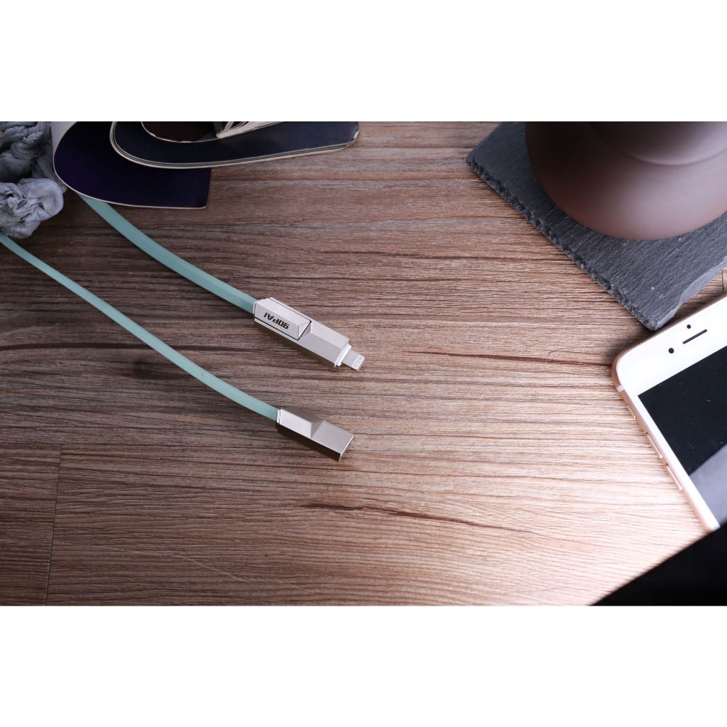 Kabel Data Gopai PS-10 Zinc Alloy USB Data Cable 2in1