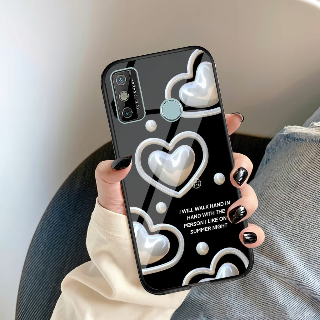 Softcase Kaca Tecno Spark 6 GO - Kesing hp Tecno Spark 6 GO - Case Cantik Tecno Spark 6 GO