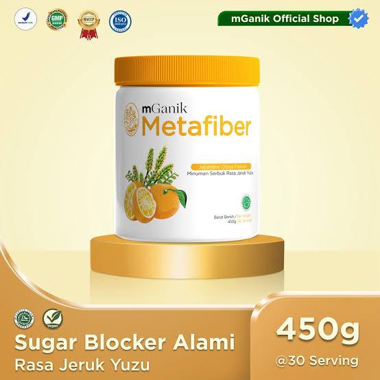 

MGanik Metafiber Minuman Bebas Lonjakan Gula Darah Tinggi Diabetes Minuman Serbuk Jeruk Yuzu 450gr Original