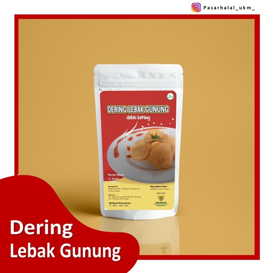 

Dering Lebak Gunung - Keripik Singkong Gurih dan Renyah