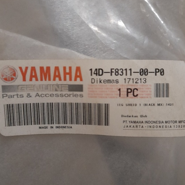Legshield Depan Panel Tameng Depan Yamaha Mio Soul Karbu Hitam 14D F8311 00 P0