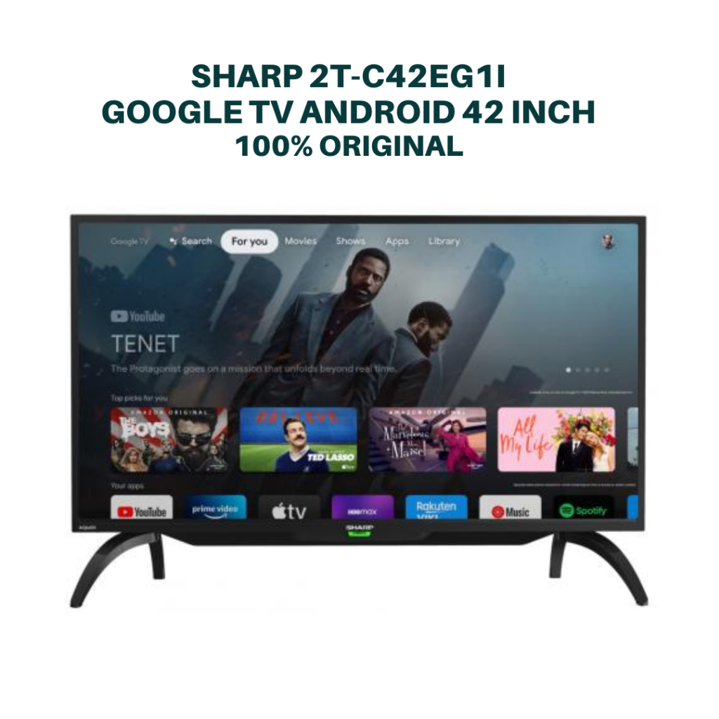 SHARP 2T-C42EG1I goggle tv android smart 42 inch digital