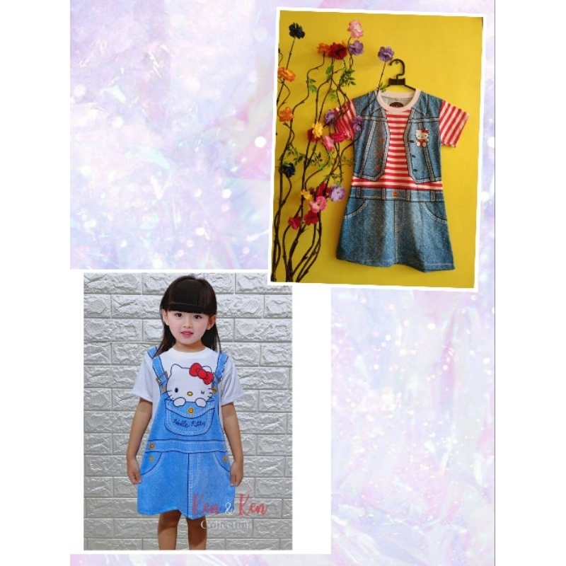 BAJU DRESS ANAK PEREMPUAN 5-6 TAHUN
