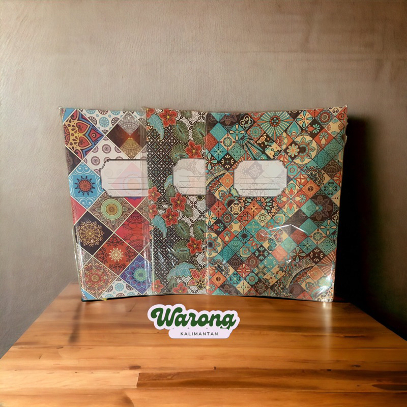 

sampul buku boxy / panjang batik premium isi 20 lembar