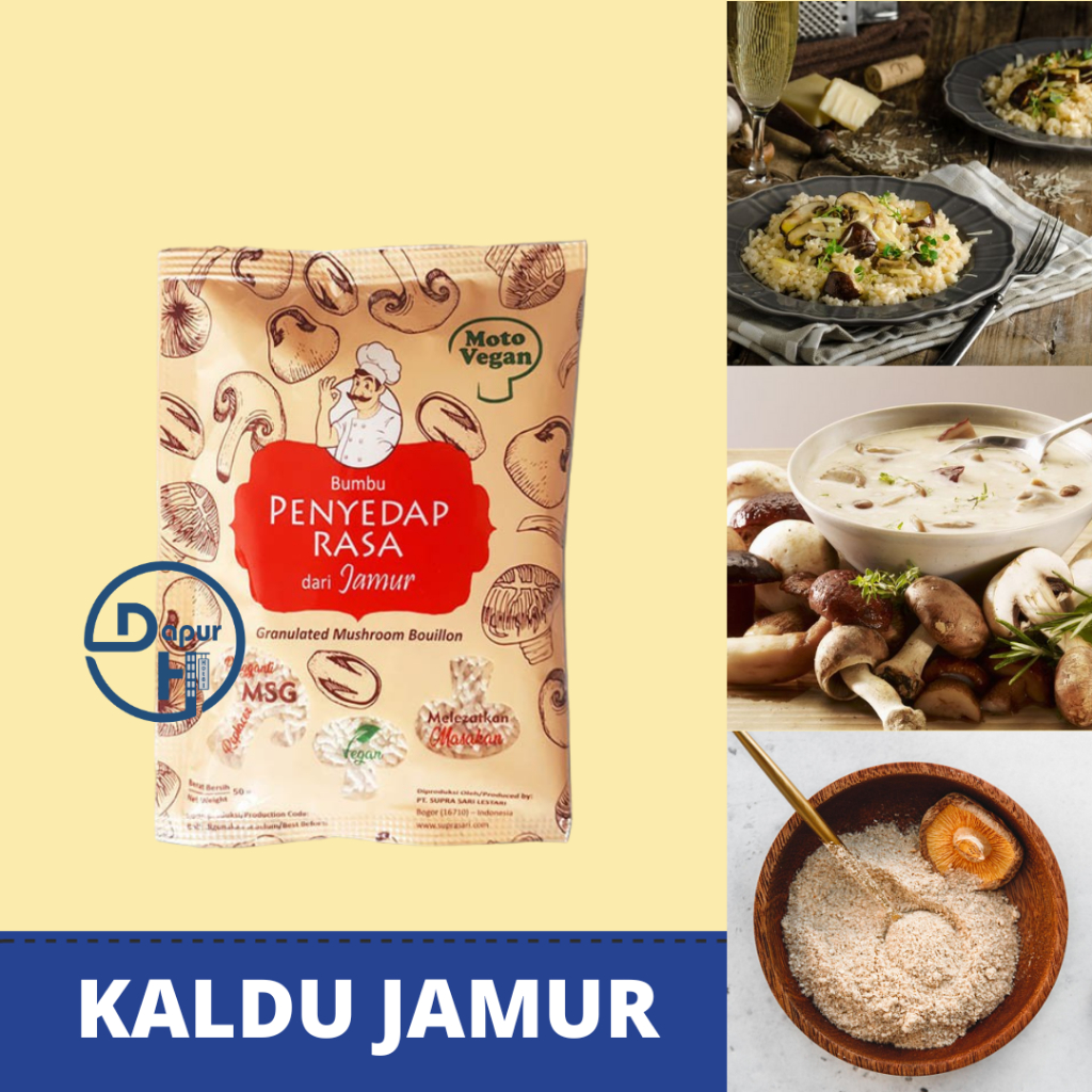 

MOTO VEGAN Kaldu Jamur Non MSG 50 g Halal │ Bukan Totole