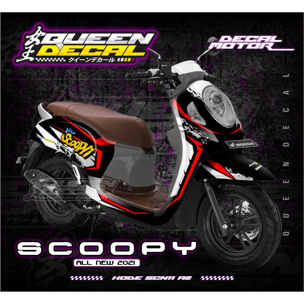 STICKER DECAL MOTOR FULL BODY STICKER MOTOR SCOOPY NEW 2021 - SCN