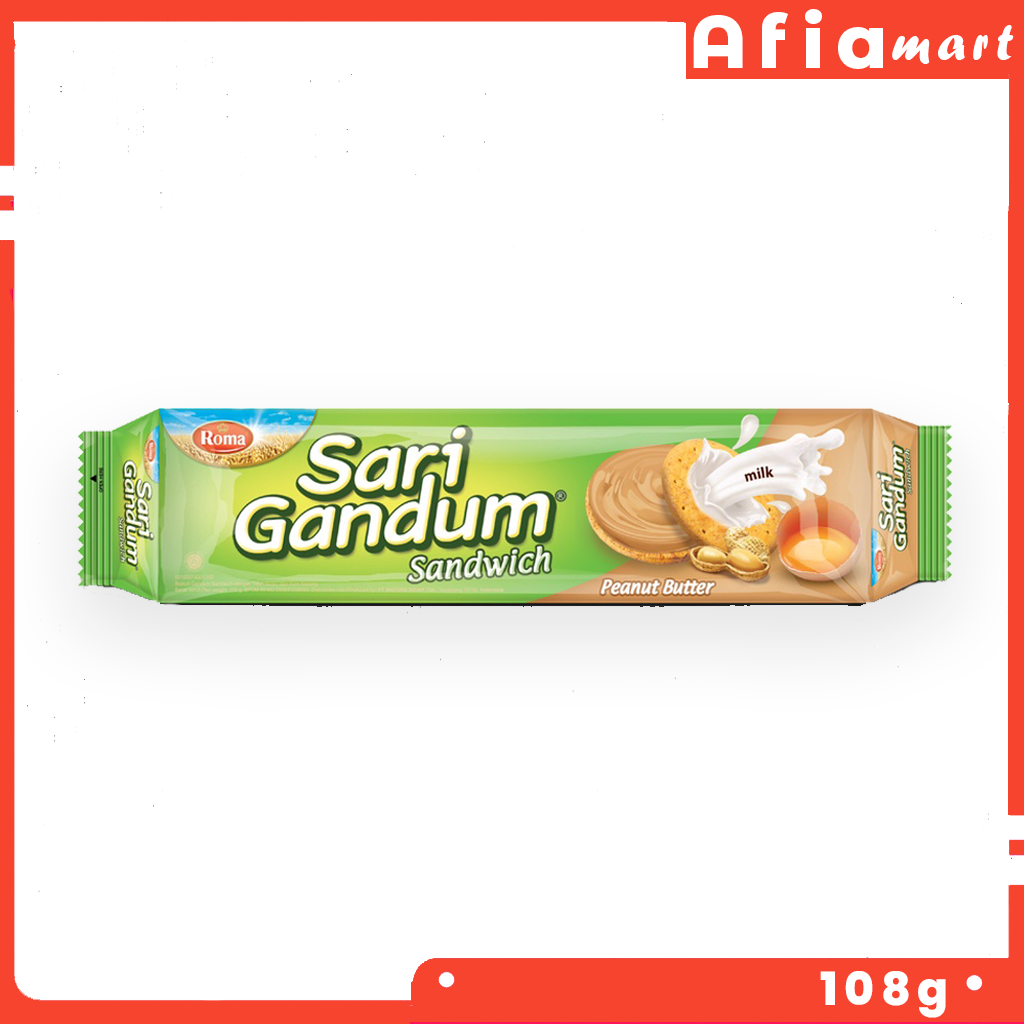 

Roma Sari Gandum Peanut 108 Gram