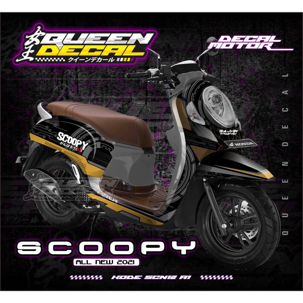 STICKER SCOOPY - DECAL MOTOR FULL BODY STICKER MOTOR SCOOPY NEW 2021 - SCN