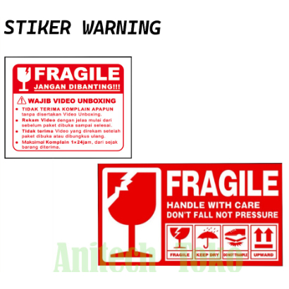 

[realkomputer123] BUBBLE WRAP/ WARNING/stiker fragile/label