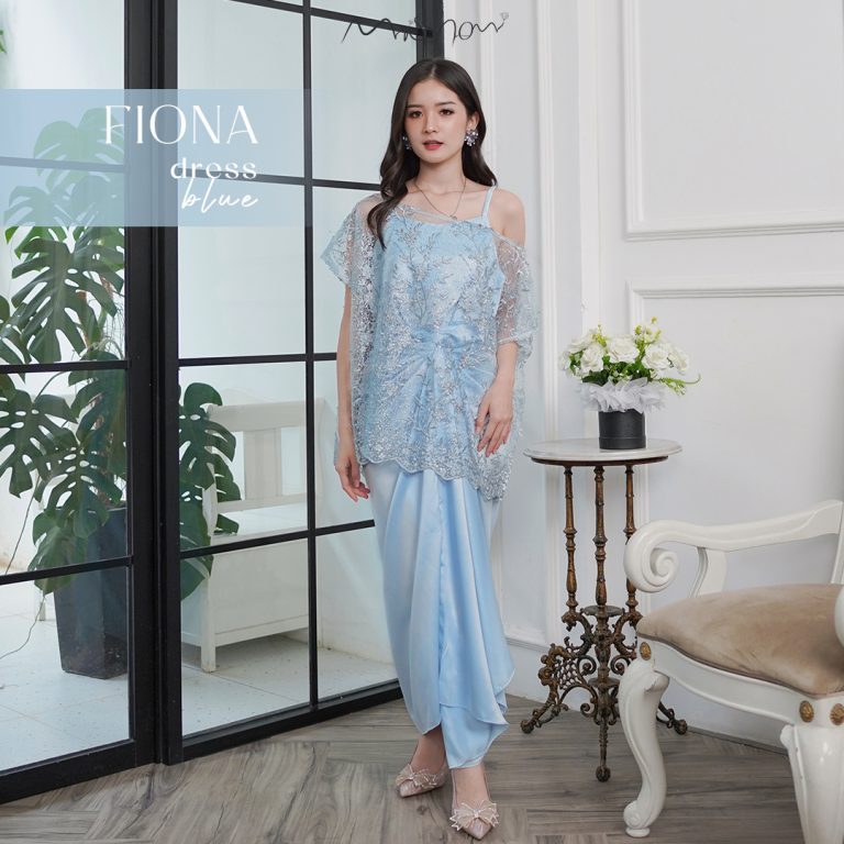 1 Set Dress Baju Pesta Kondangan Tile Premium Modern (Hijab dan Non-Hijab)