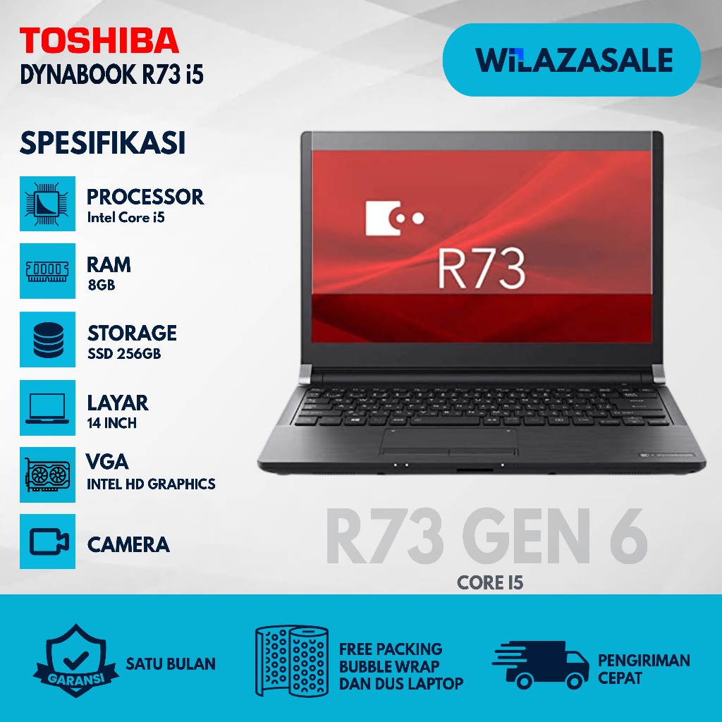 LAPTOP TANGGUH TOSHIBA DYNABOOK R73 CORE I5