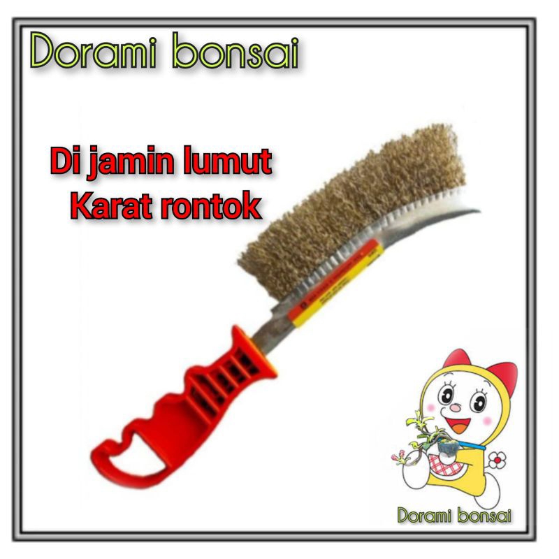 alat bonsai sikat kawat sikat lumut bahan kuningan