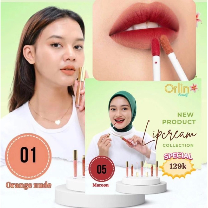 LIPSTIK ORLIN BEAUTY - Lip Cream Orlin Beauty - Orlin Skincare