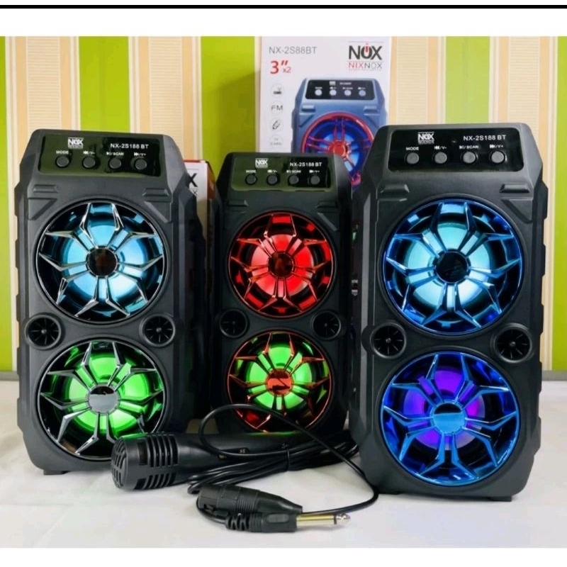 SPEAKER BLUTHOOTH PORTABLE SQRS 2009 PLUS MIX KARAOUKE